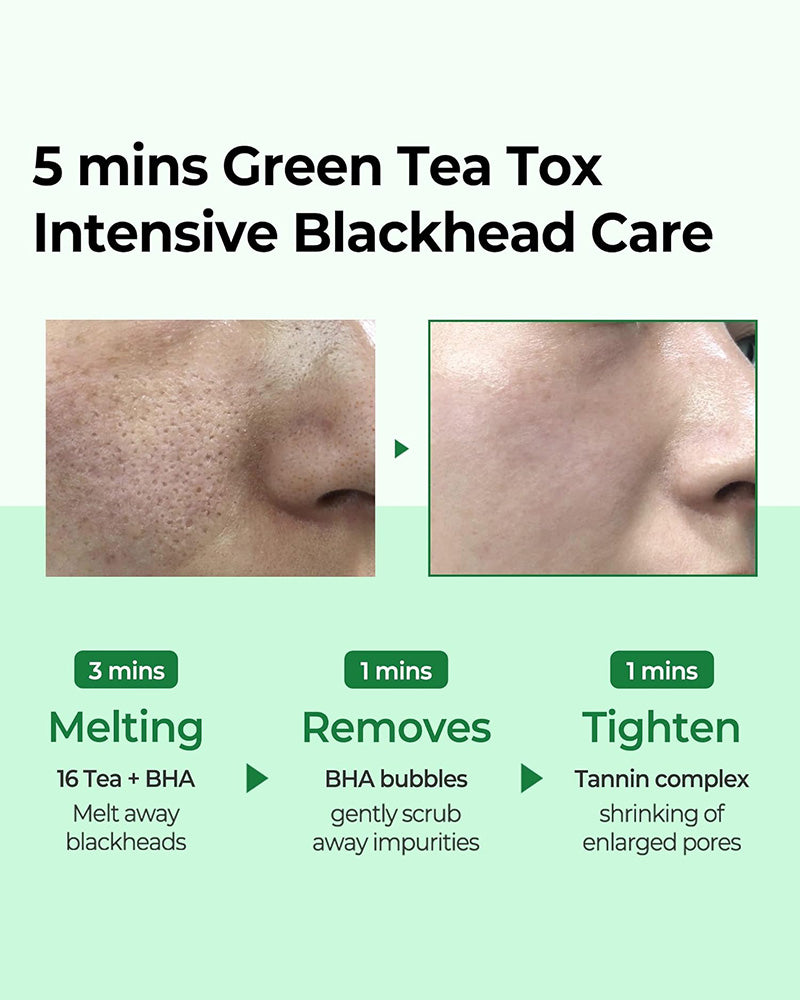 SOME BY MI Bye Bye Blackhead 30 Days Miracle Green Tea Tox Bubble Cleanser